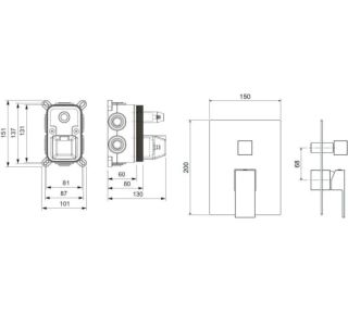 Смеситель для душа Aquatek Либра AQ1647MB черный